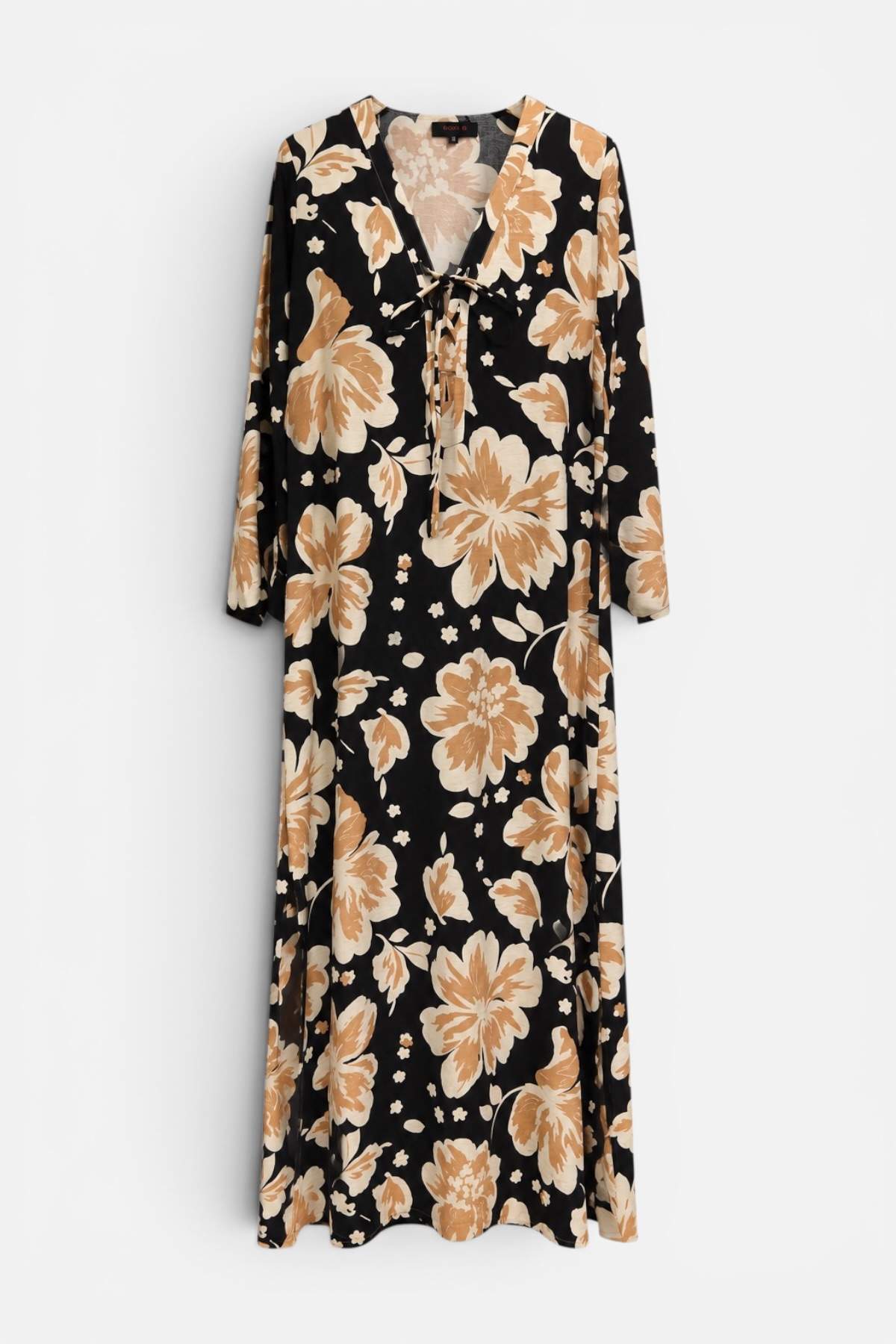 Vestido Amapola Negro/beige